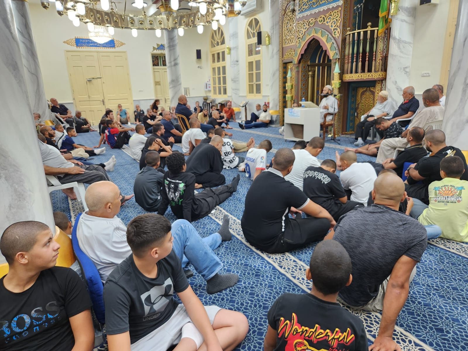 يافا: بالصور الشيخ رفاد غانم يحل ضيفاً على مجالس الإيمان في مسجد النزهة