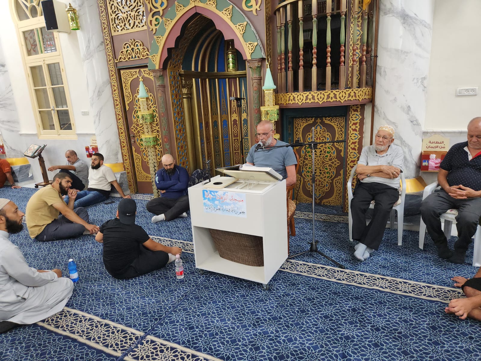 يافا: بالصور الشيخ رفاد غانم يحل ضيفاً على مجالس الإيمان في مسجد النزهة