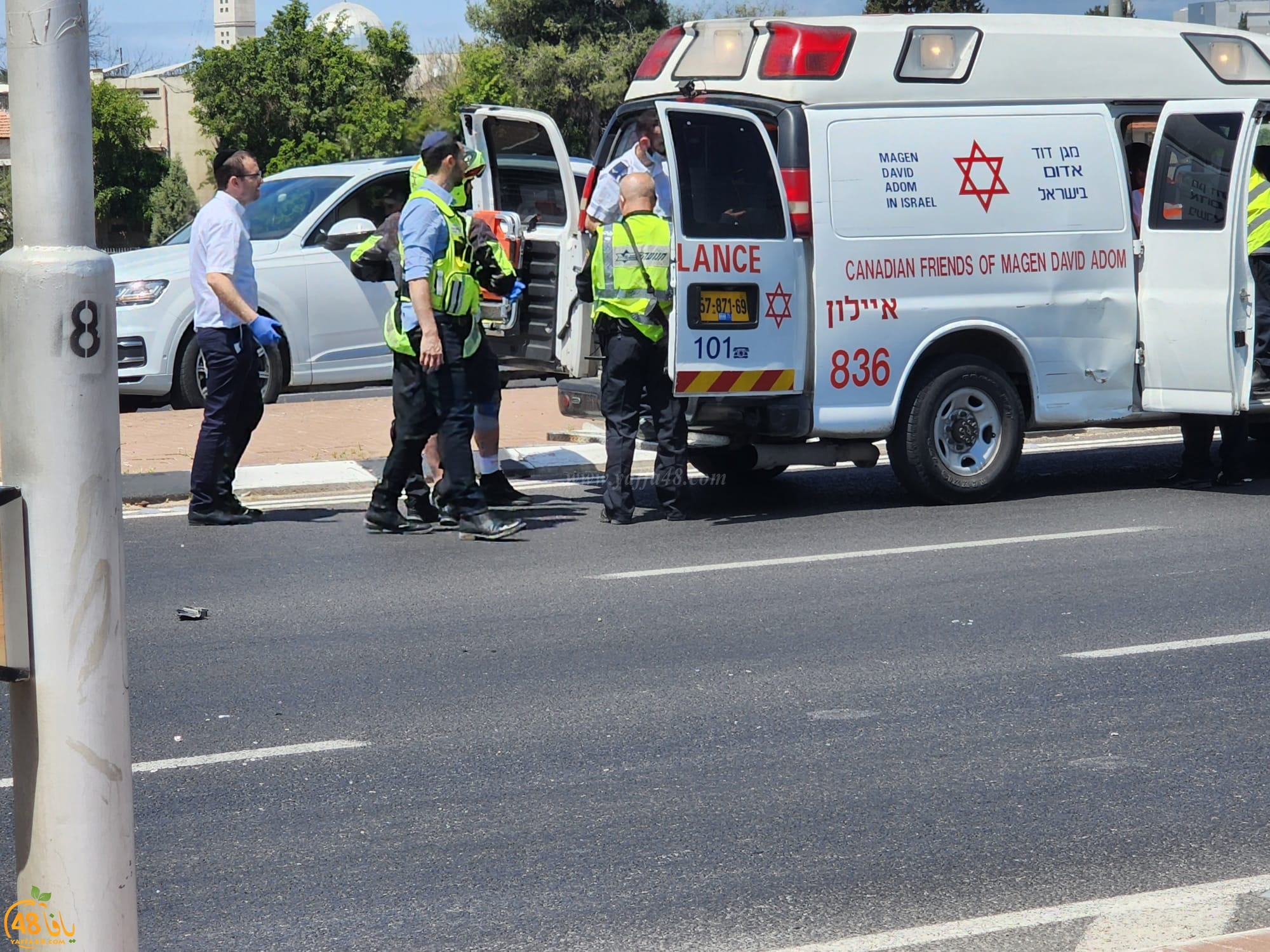 3 اصابات بحادث طرق في مدخل مدينة اللد