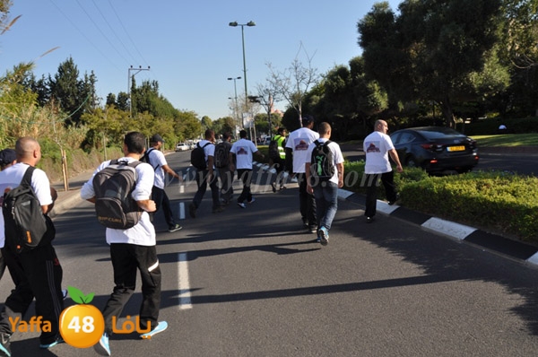 من أرشيف يافا 48 - شباب يافا ينطلقون سيراً على الأقدام الى المسجد الأقصى المبارك عام 2014 