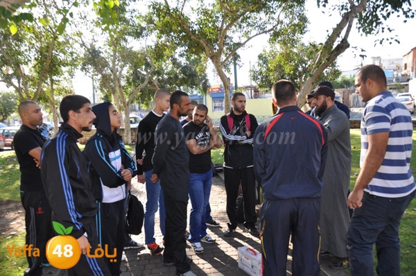 من أرشيف يافا 48 - شباب يافا ينطلقون سيراً على الأقدام الى المسجد الأقصى المبارك عام 2014 