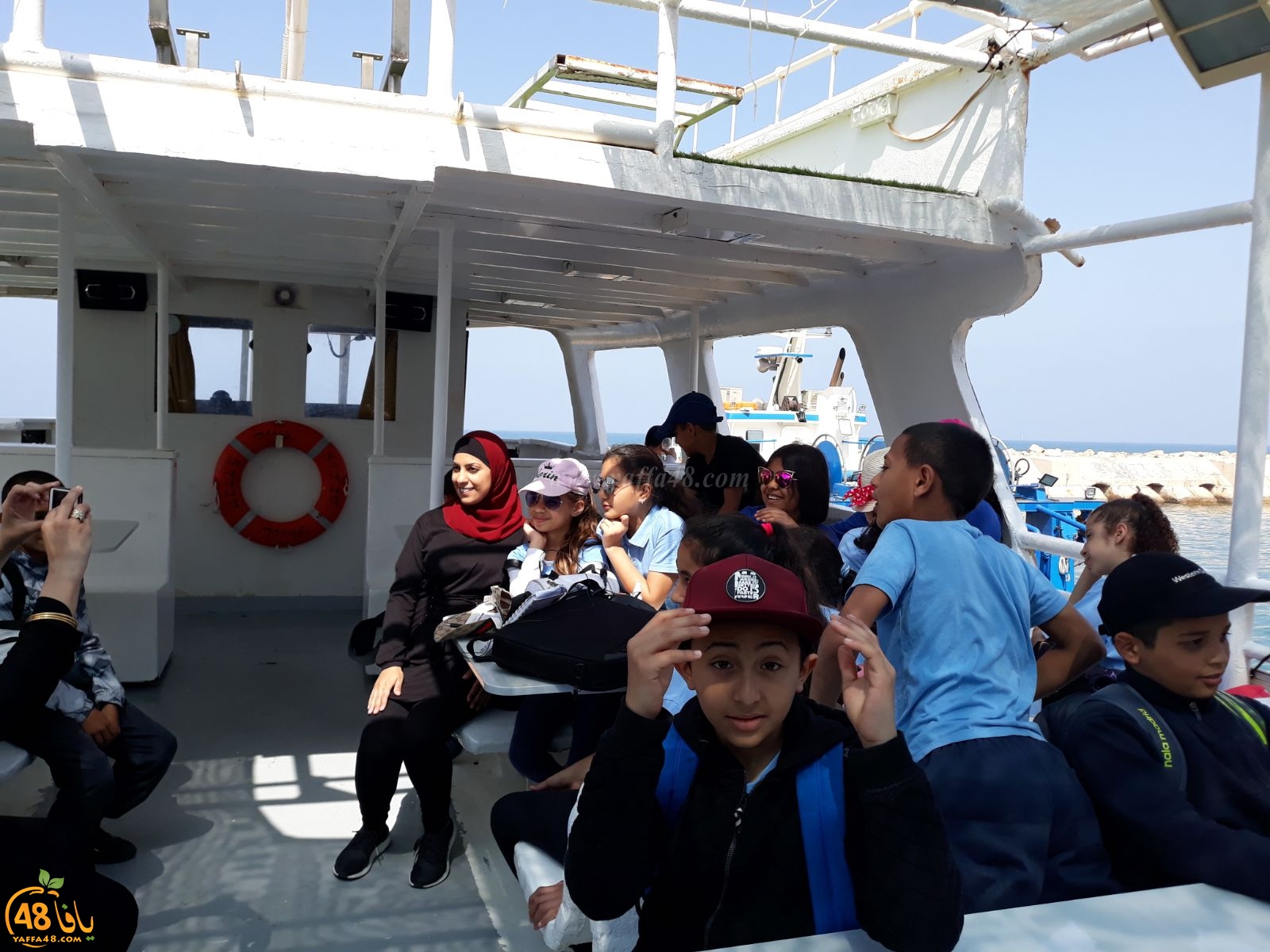 فيديو: تجاوب كبير من طلاب مدرسة حسن عرفة مع نداءات الصيادين في ميناء يافا 
