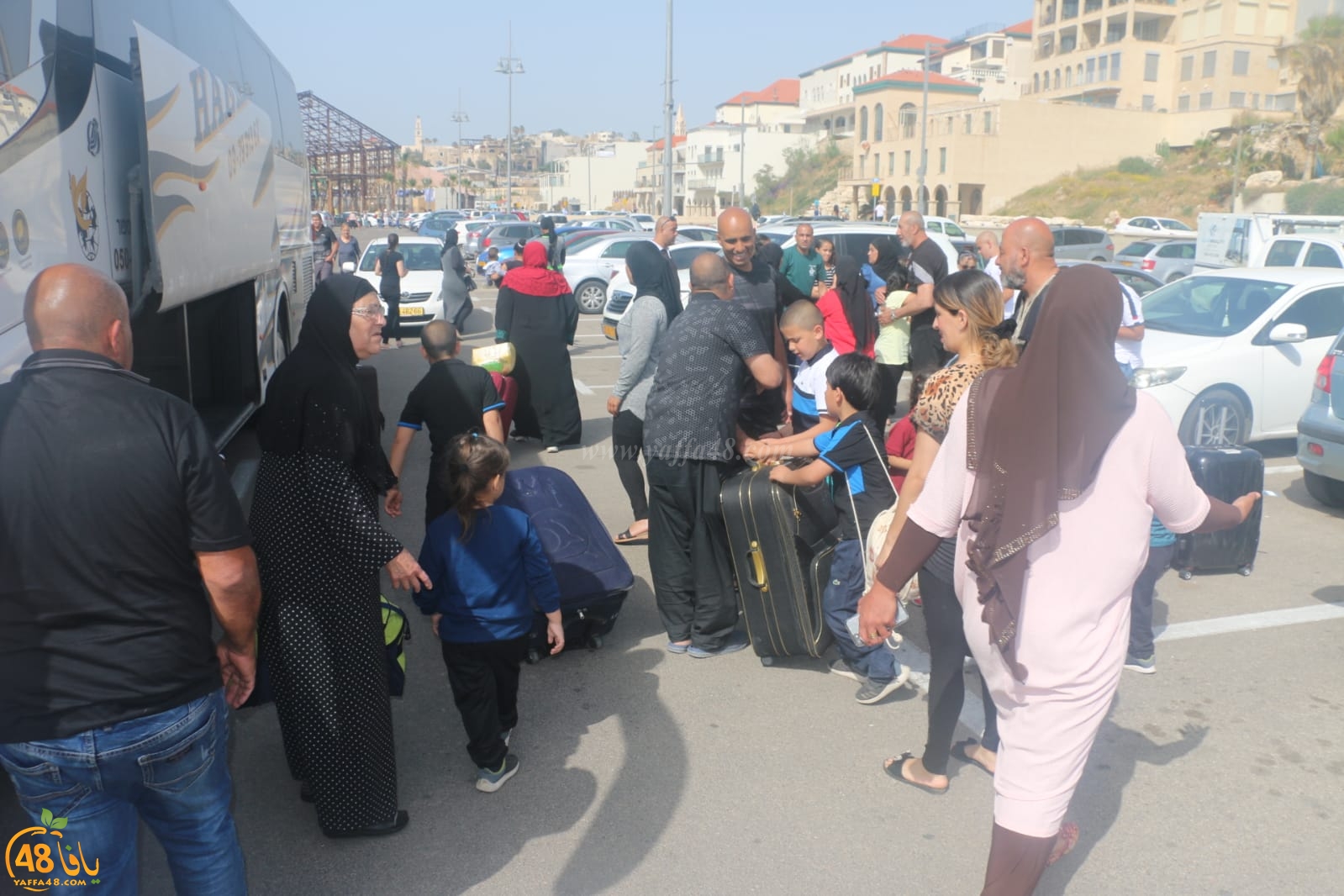  بالصور: الفوج السابع من معتمري مدينة يافا يعودون إلى ديارهم سالمين 