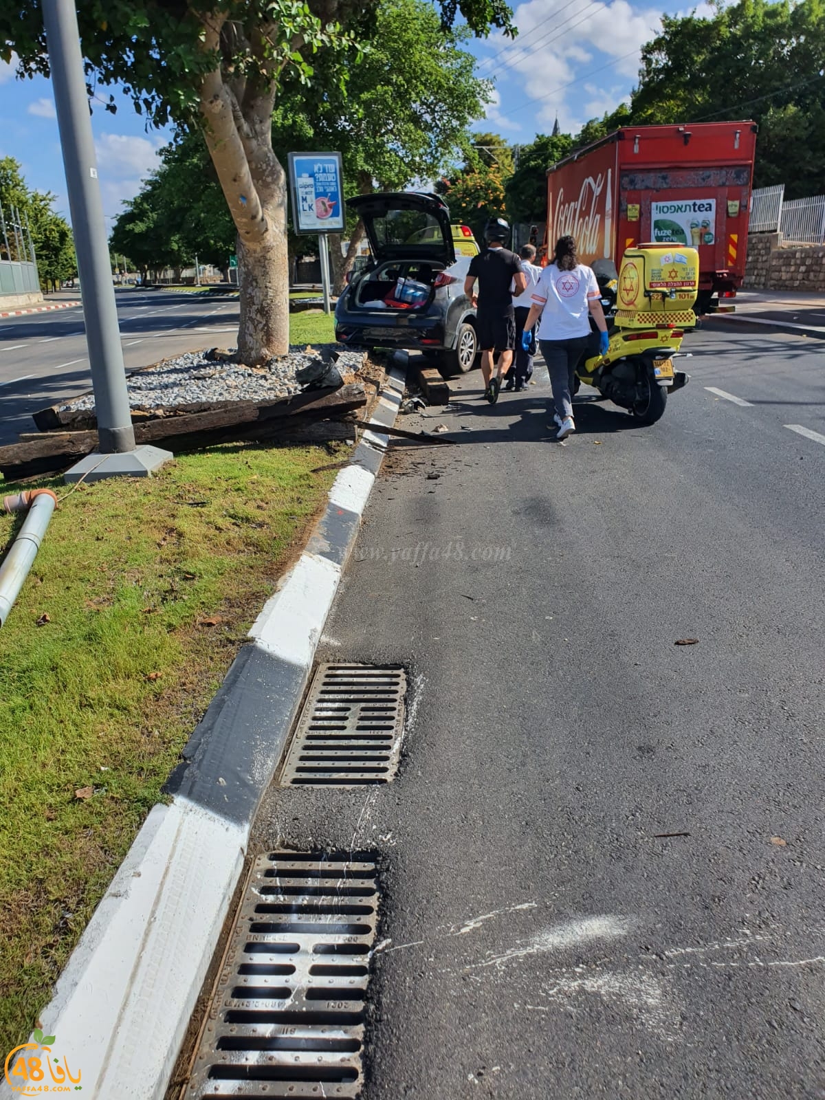  يافا: اصابة طفيفة بحادث طرق ذاتي 