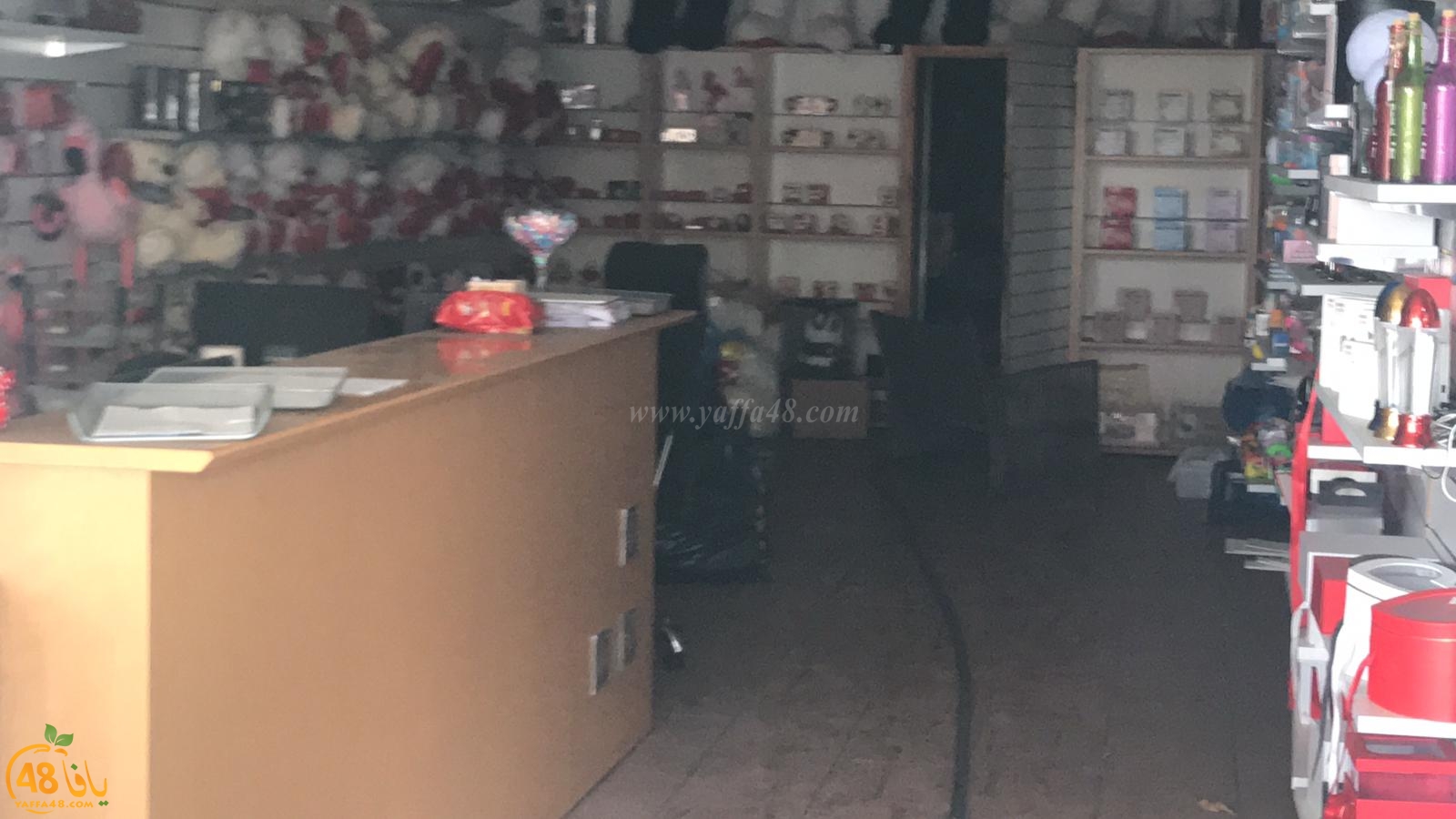  بالفيديو: حريق داخل متجر لبيع الهدايا في مدينة يافا دون اصابات 