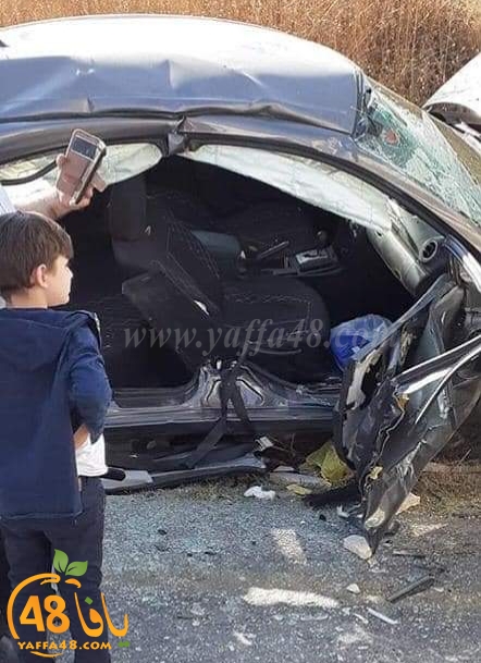 المركبة تقل عائلة من يافا.. 4 إصابات في حادث طرق مروّع في نابلس
