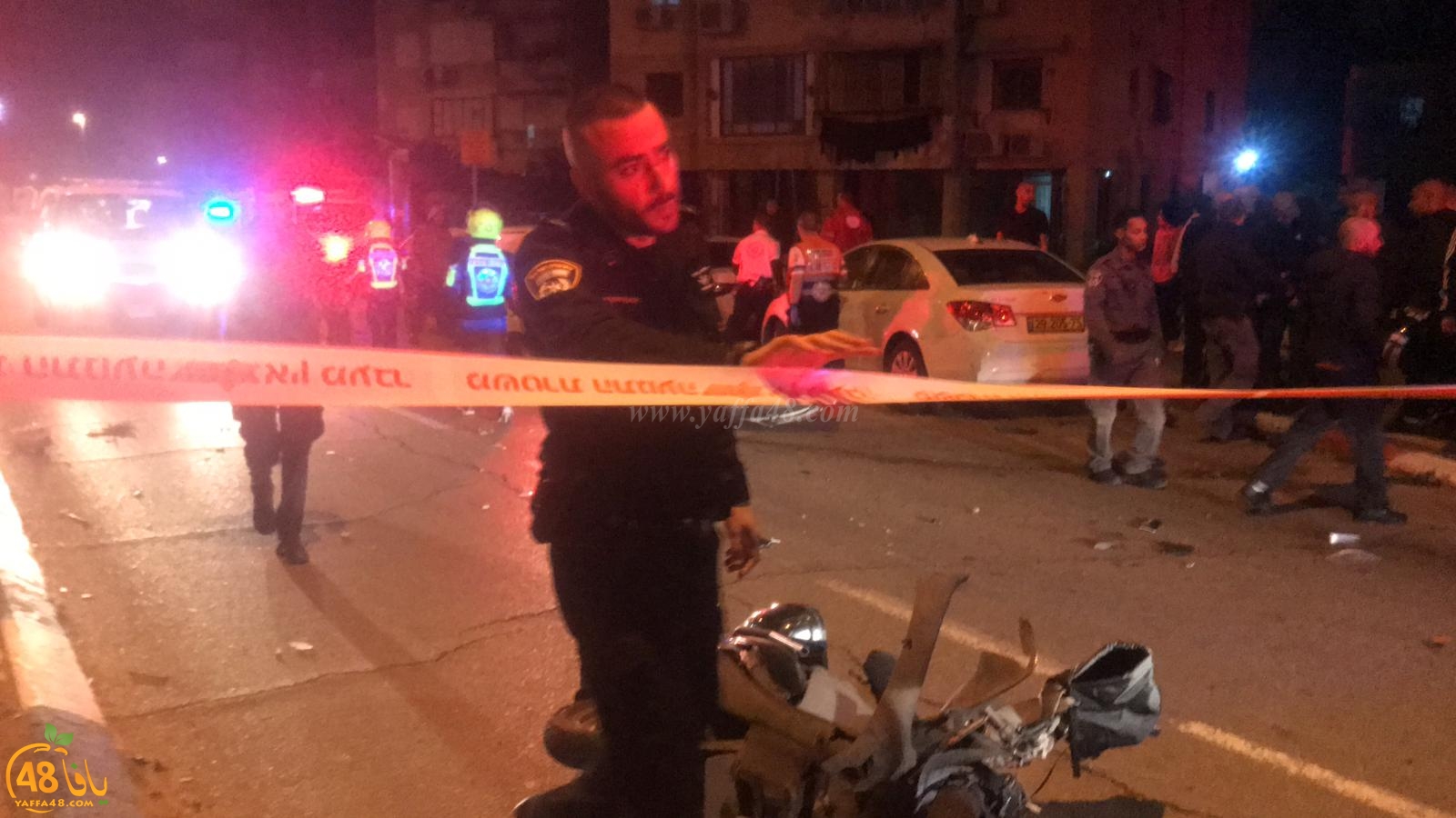 فيديو: إصابتان متوسطة لراكبي دراجات نارية بحادث طرق في يافا 