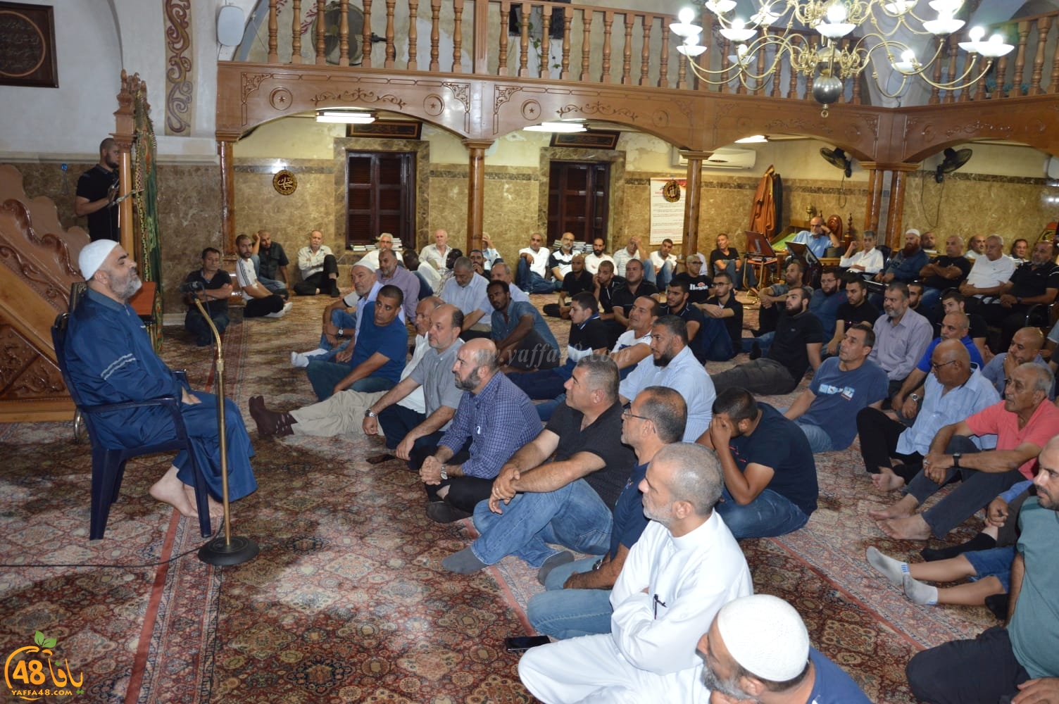بالصور: أمسية دينية بمناسبة الهجرة النبوية الشريفة في مسجد المحمودية بيافا