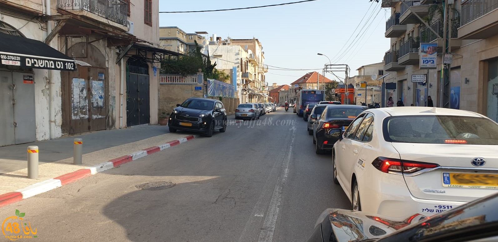 يافا: ازدحامات مرورية صباحية في شارع ييفت تحوّل الحياة الى كابوس