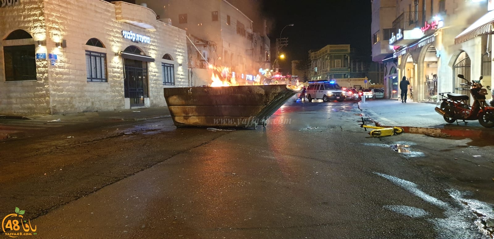  فيديو: تجدد الاحتجاجات في شارع ييفت بمدينة يافا