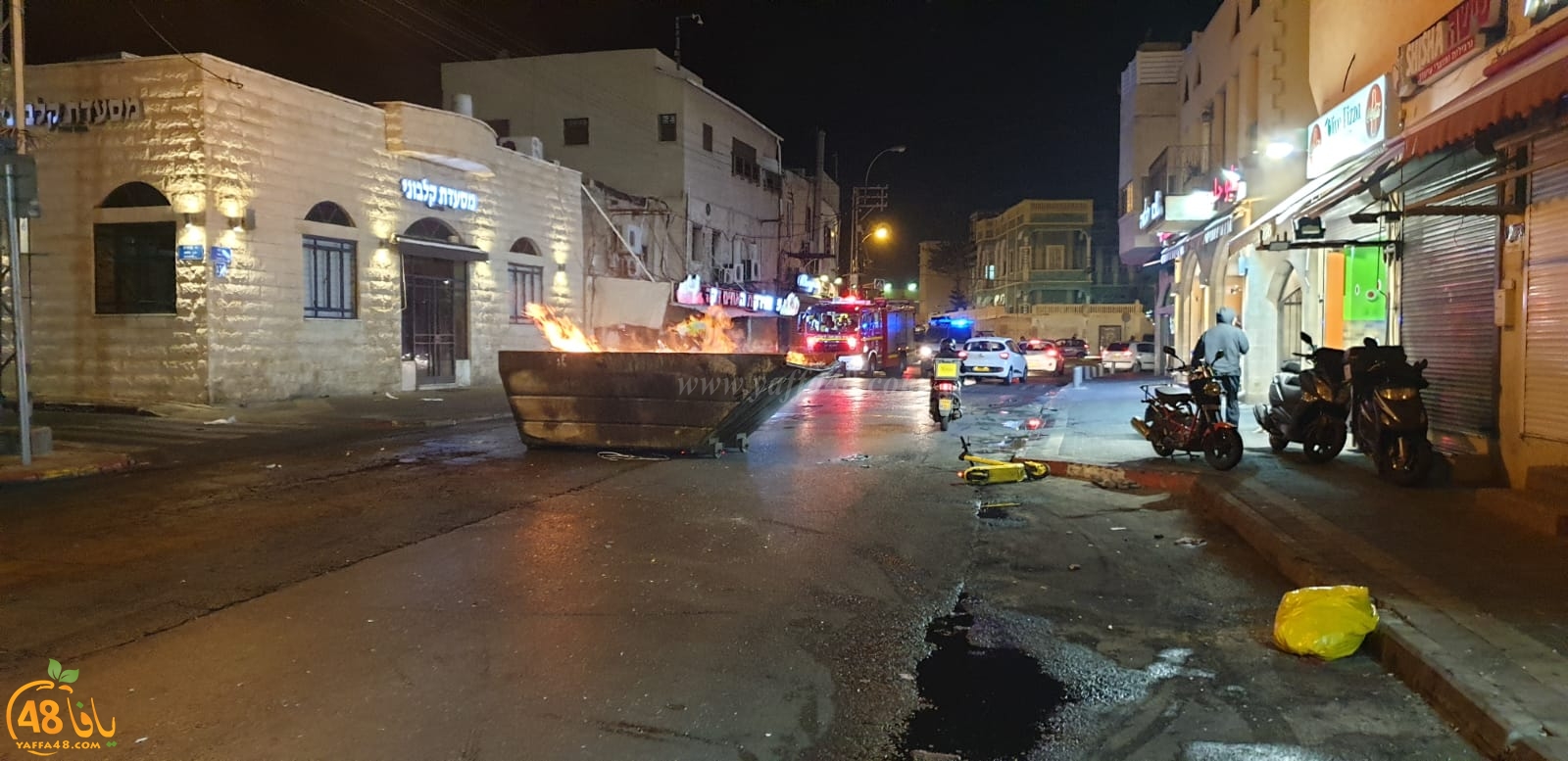  فيديو: تجدد الاحتجاجات في شارع ييفت بمدينة يافا