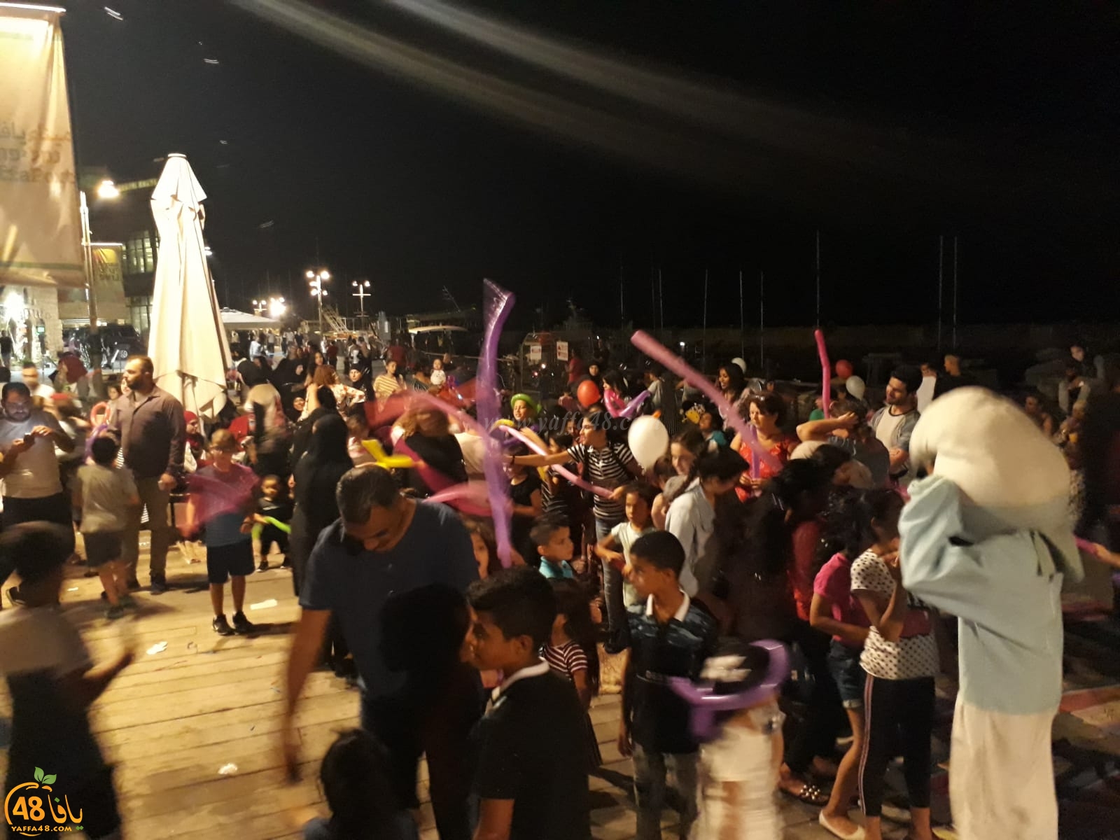   بالصور: فعاليات شيّقة للأطفال في ميناء يافا باشراف جمعة أبو طبيخ