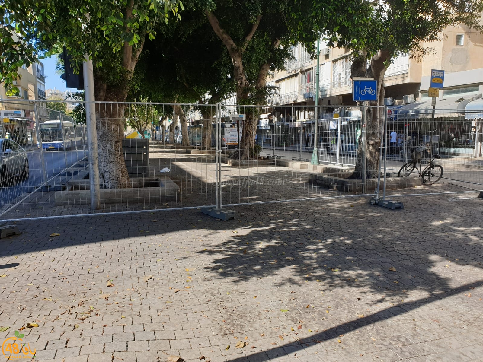 بالصور: البدء بإغلاق مقاطع ومسارات بشارع شديروت يروشلايم في يافا 
