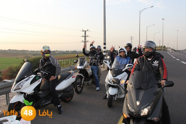  من أرشيف يافا 48 - مسيرة الدراجات النارية الأولى من يافا الى الأقصى عام 2014