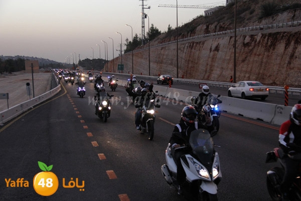  من أرشيف يافا 48 - مسيرة الدراجات النارية الأولى من يافا الى الأقصى عام 2014