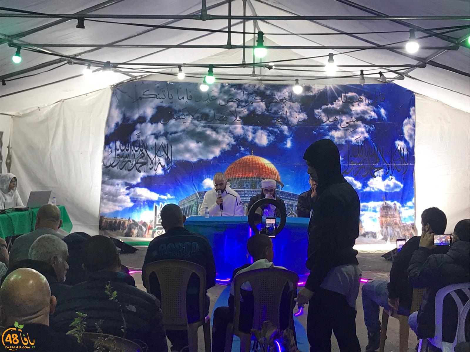 بالصور: خيمة الهدى تنظّم أمسية دعويّة في ضيافة عائلة سكسك بيافا