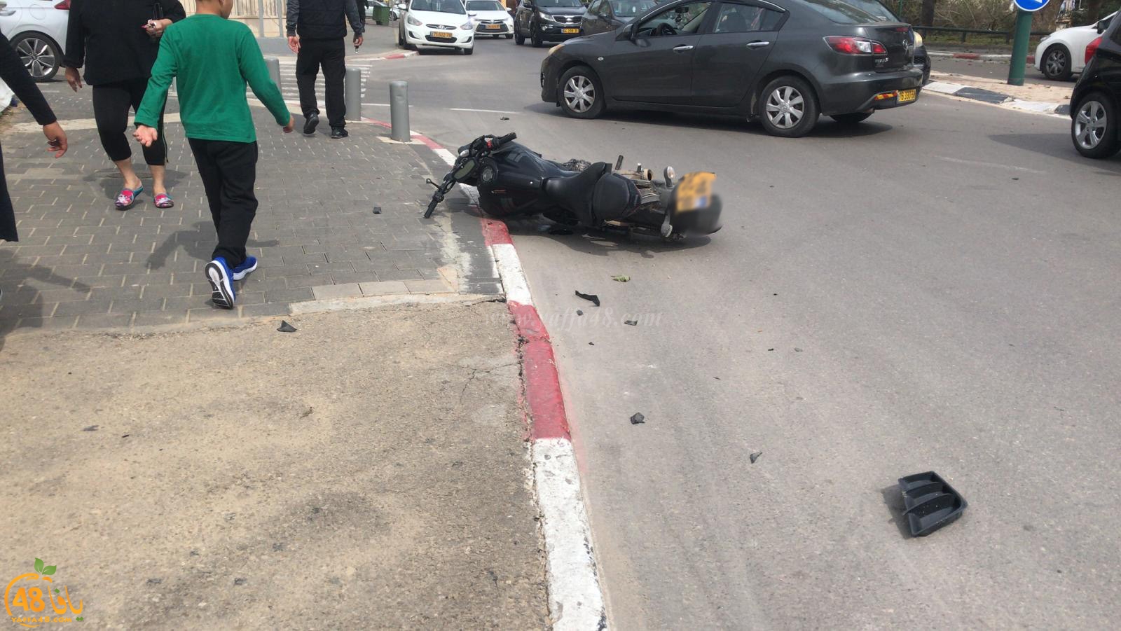  يافا: إصابة طفيفة لراكب دراجة نارية بحادث طرق 