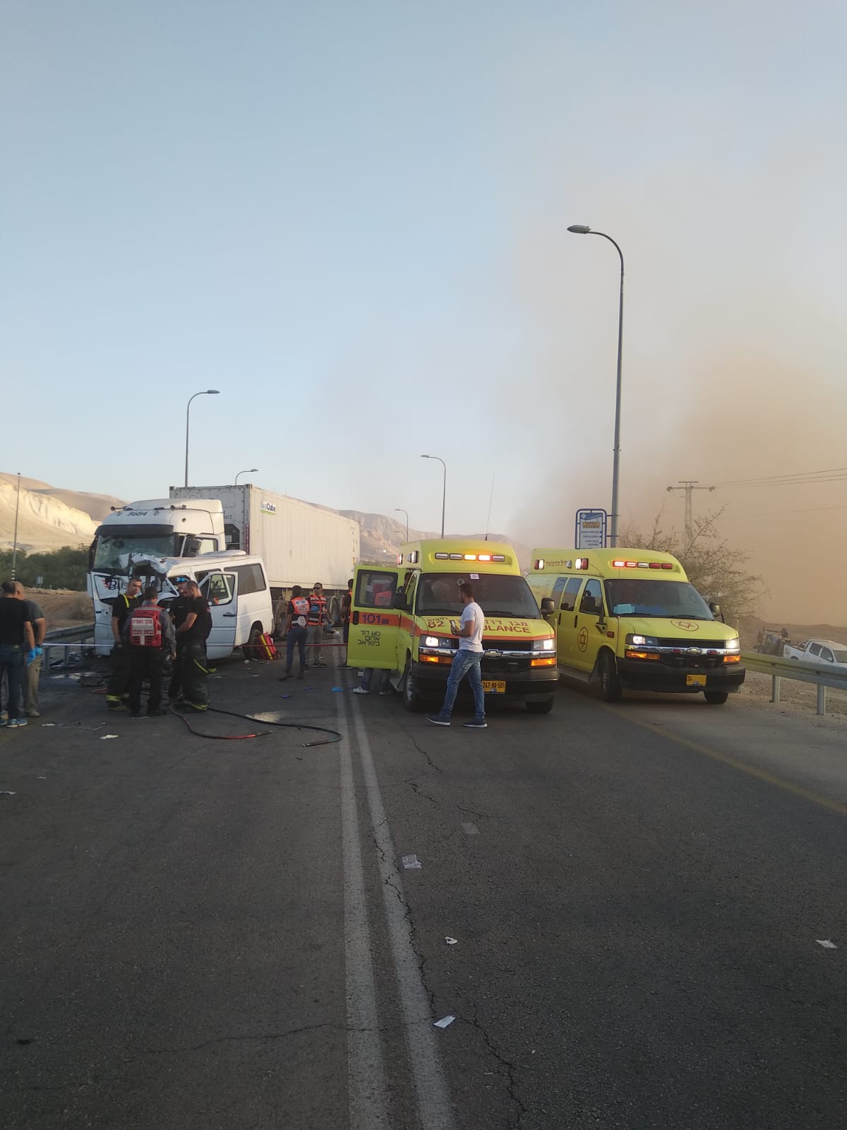 مصرع 6 عمّال من شرقي القدس بحادث طرق دام على شارع 90