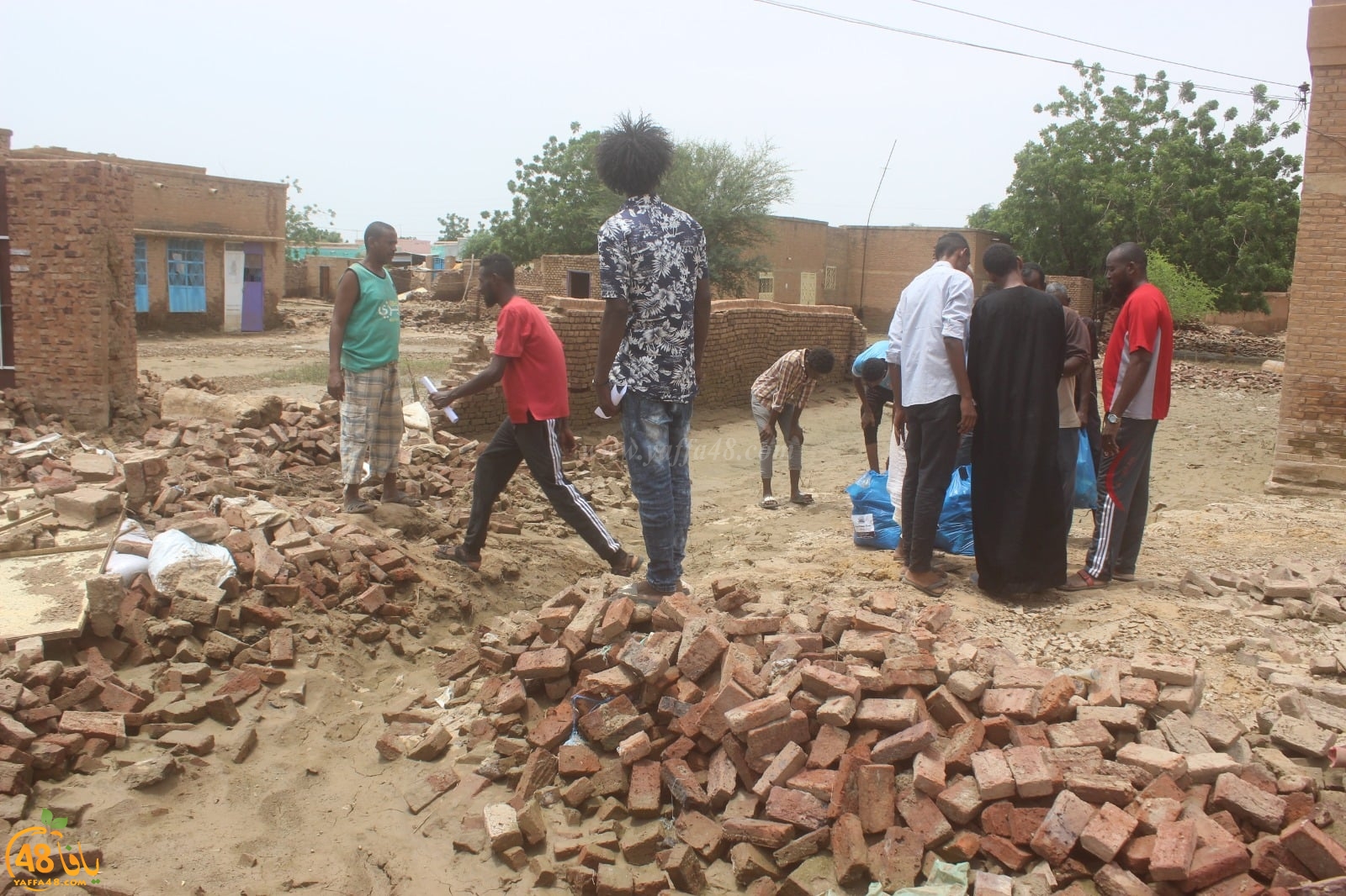 بعد حملة جمعية يافا للاغاثة الانسانية - وصول الدفعة الأولى من المساعدات للسودان