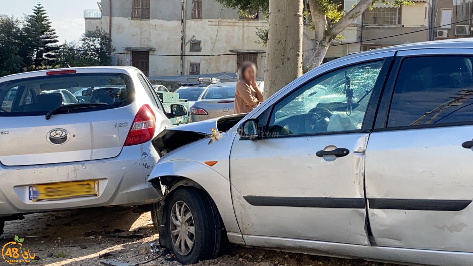   حادث طرق بين مركبتين في يافا دون اصابات