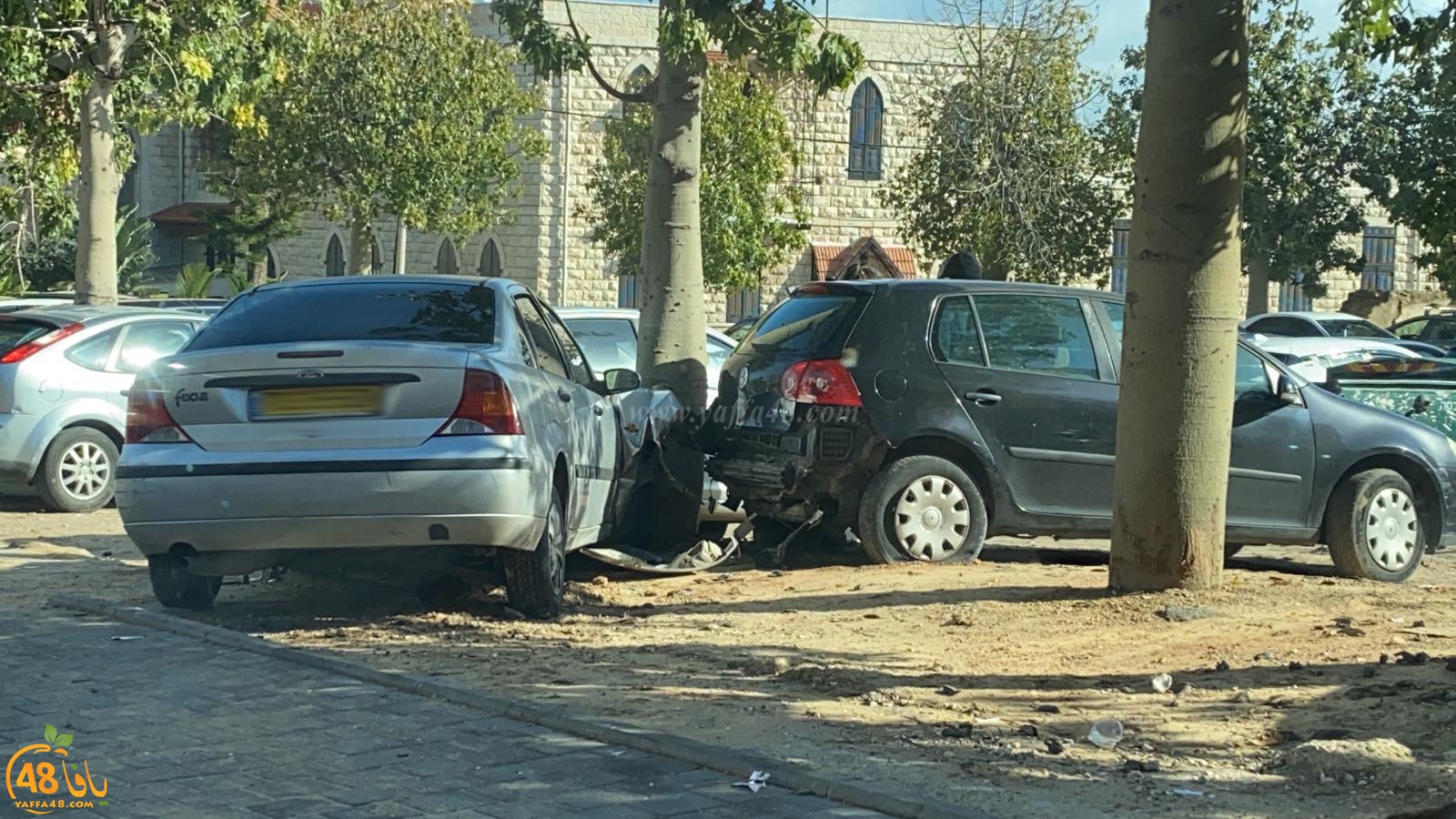   حادث طرق بين مركبتين في يافا دون اصابات