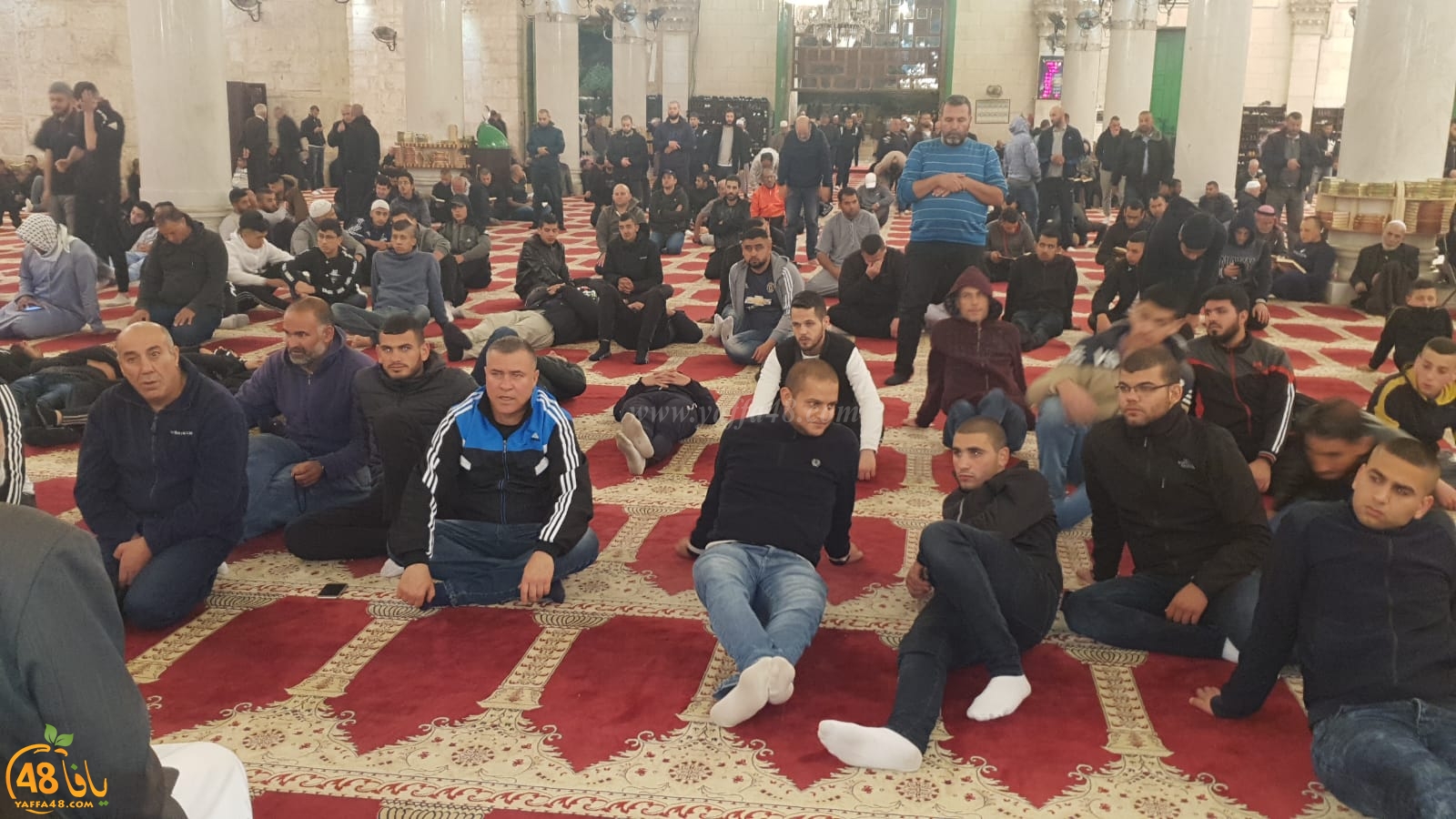  بالصور: شباب من يافا، اللد والرملة يشدون الرحال للمسجد الأقصى المبارك 