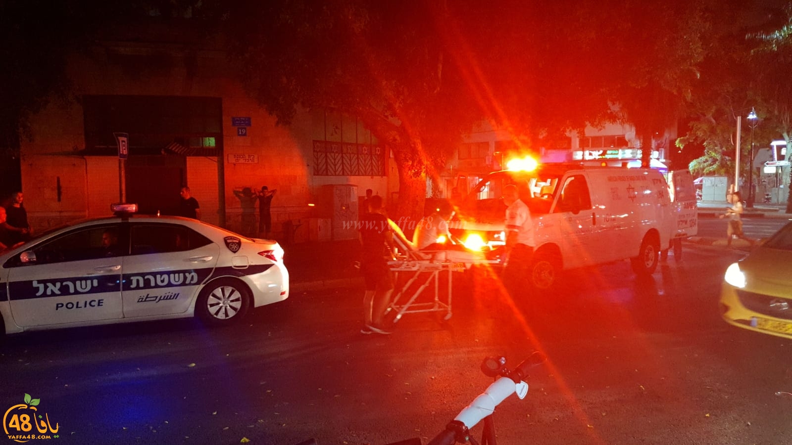 يافا: اصابة طفيفة لراكب دراجة نارية بحادث طرق ذاتي 