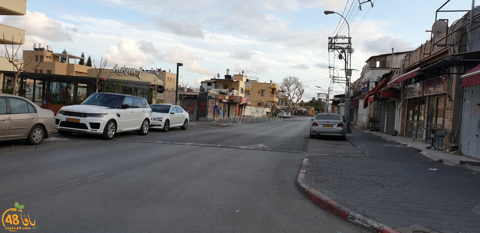  صور: شوارع خالية من المارة - مدينة يافا تلتزم بقرار حظر التجوّل 