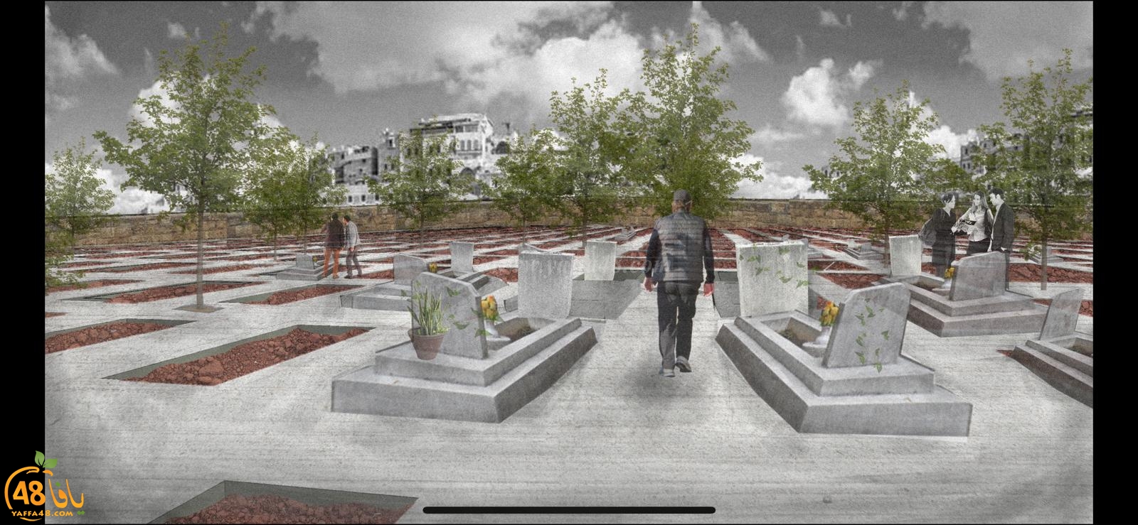  فيديو: ساهم معنا في حملة بناء أضخم مسطح لدفن الموتى في مقبرة طاسو الاسلامية بيافا