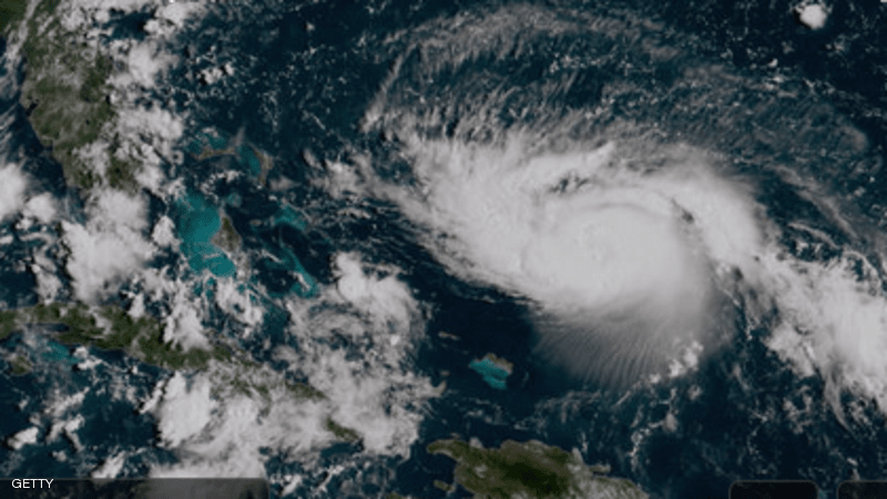  الإعصار دوريان يشتد ويواصل الزحف نحو فلوريدا