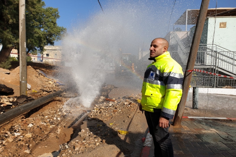   يافا: أعمال ترميم للبنية التحتية وشبكة المياه في شارع شفطي يسرائيل