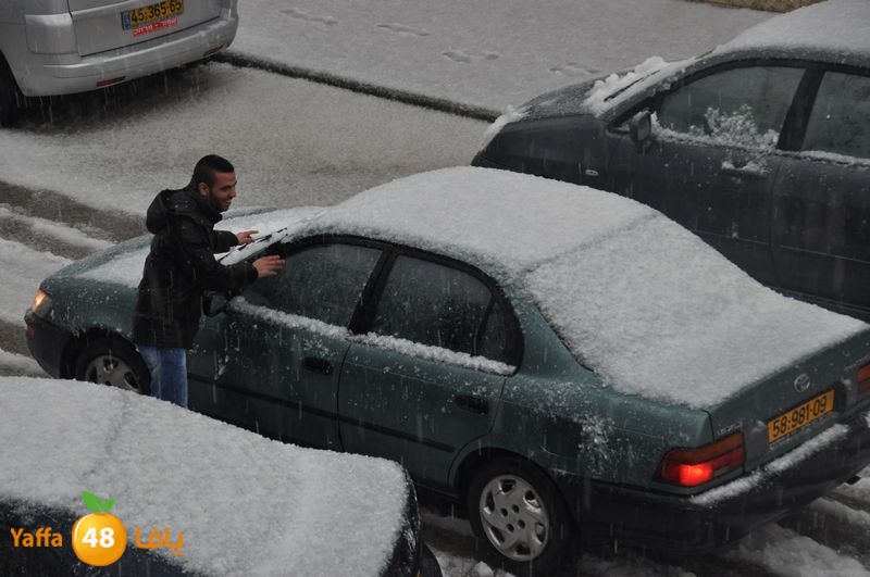 حدث في مثل هذا اليوم - تساقط الثلوج في مدينة اللد عام 2013