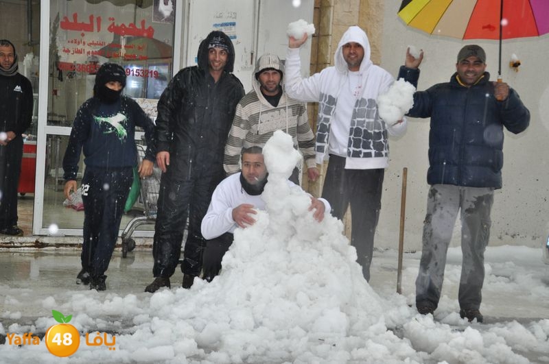 حدث في مثل هذا اليوم - تساقط الثلوج في مدينة اللد عام 2013