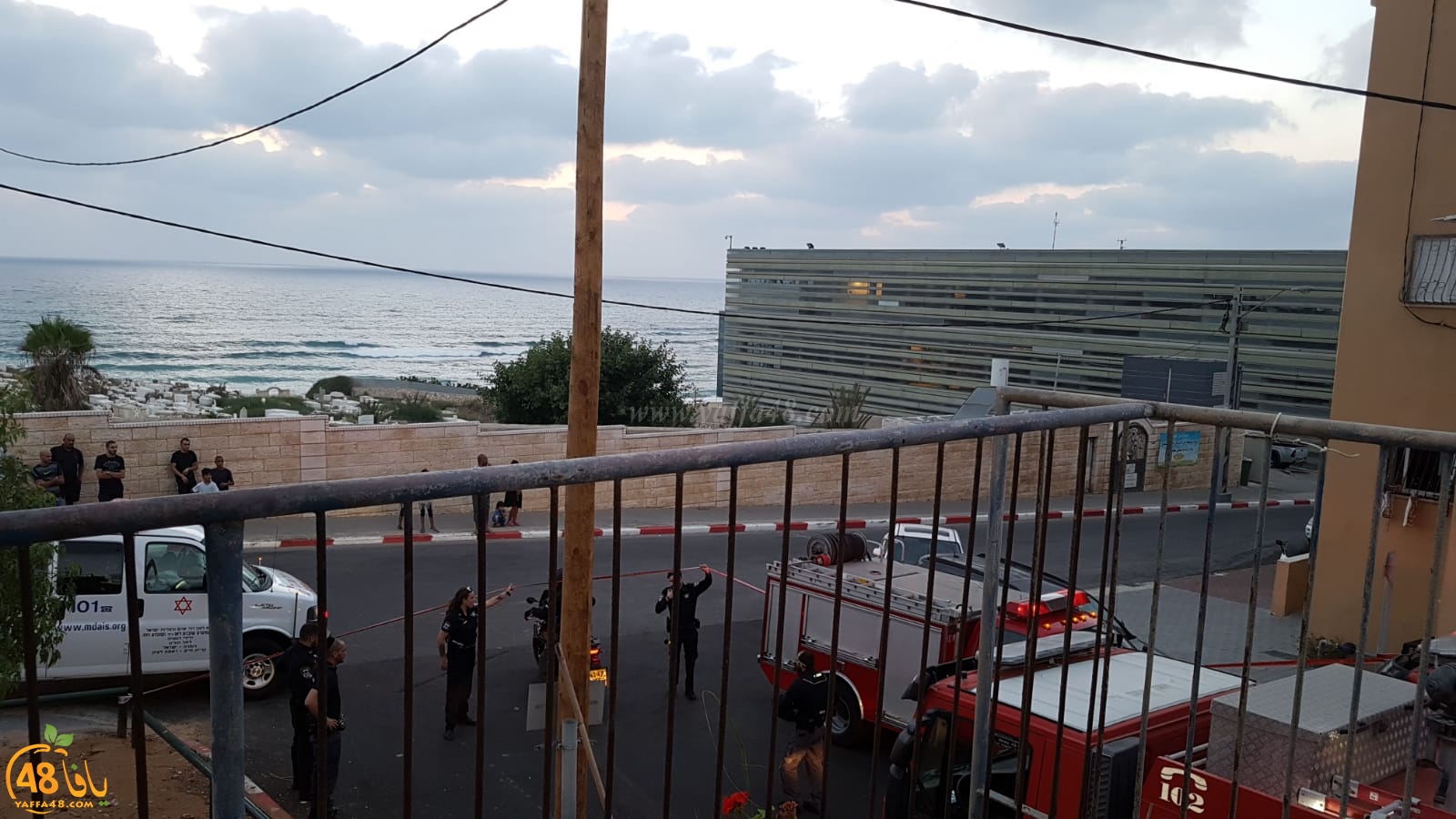  الشرطة تُغلق مقطعاً من شارع كيدم بيافا اثر تسرّب للغاز