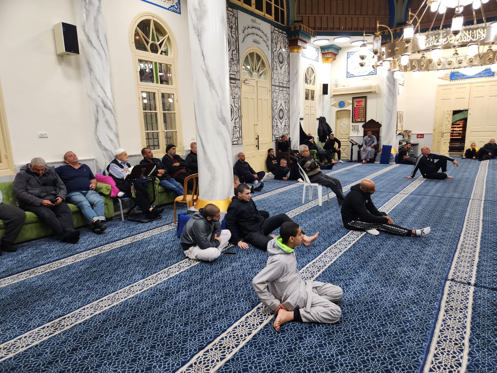 يافا: بالصور الأمسية الإيمانية الأسبوعية (مجالس الإيمان) في مسجد النزهة
