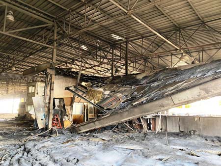  اصابة عاملين بجراح خطيرة اثر انفجار بمصنع قرب مدينة اللد