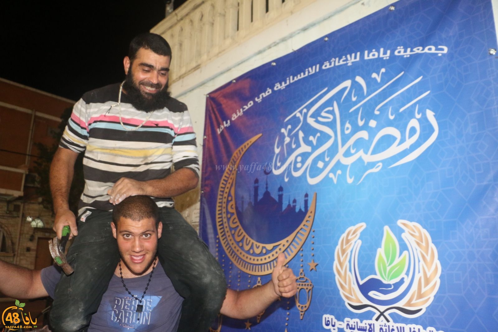  بالصور: جمعية يافا تُهنئ المسلمين في المدينة بحلول شهر رمضان المبارك