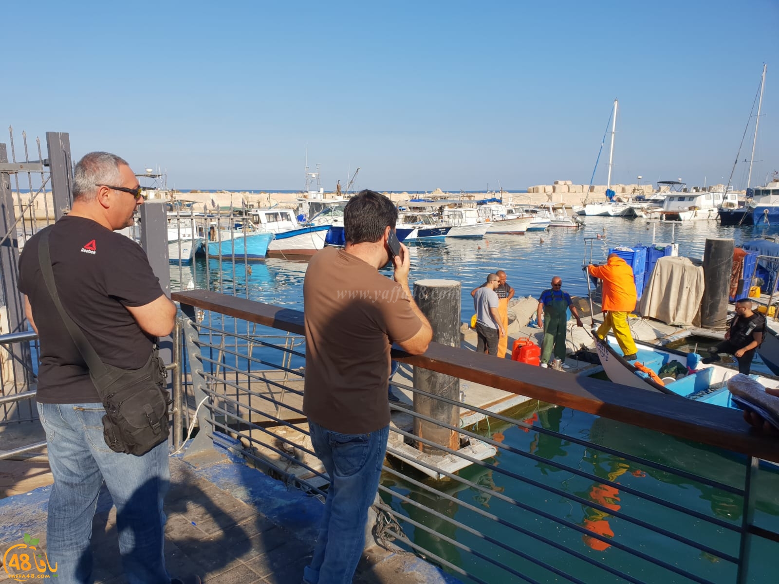 الشرطة تشن حملة تفتيش على قوارب الصيادين في ميناء يافا 