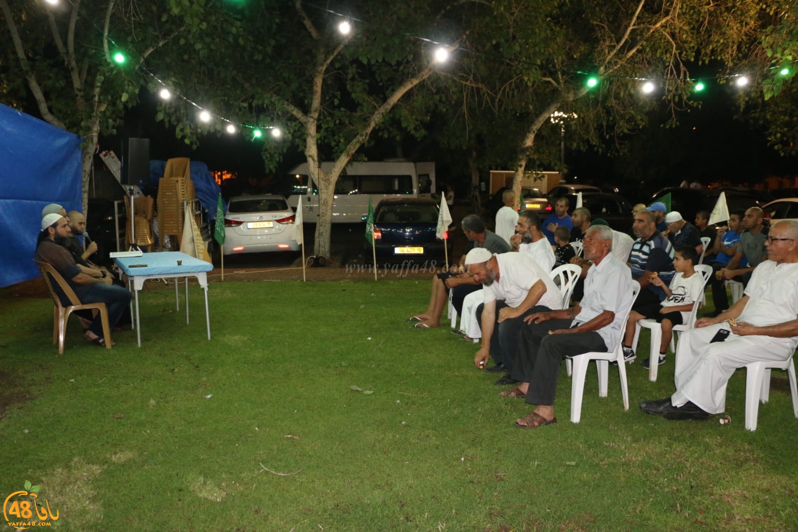 بالصور: خيمة الهدى الدعوية تُنظم أمسية دينية في حديقة العجمي بيافا 