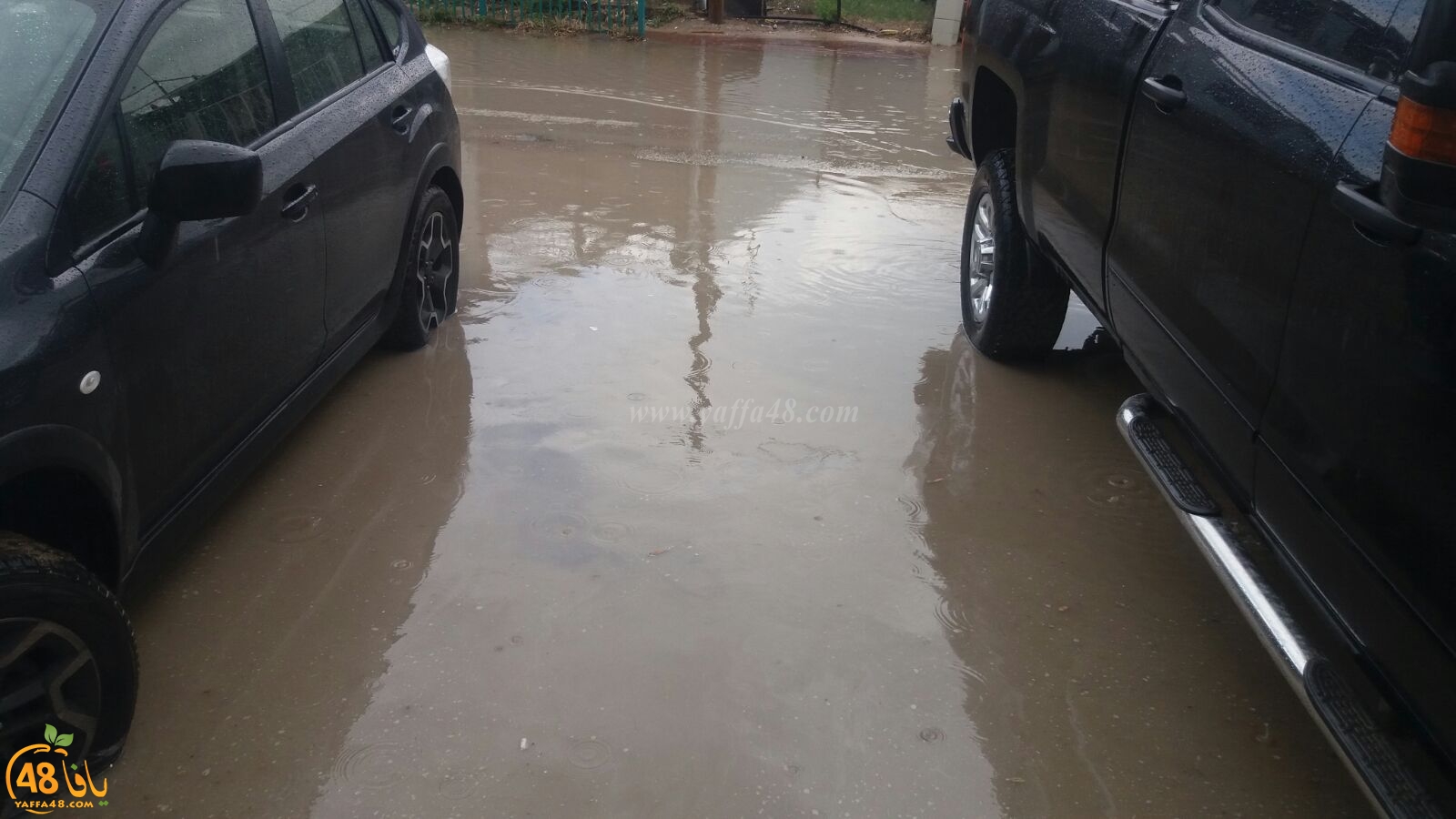  فيديو: أمطار غزيرة تهطل على مدينة اللد والسكان يشتكون ضعف البنية التحتية 