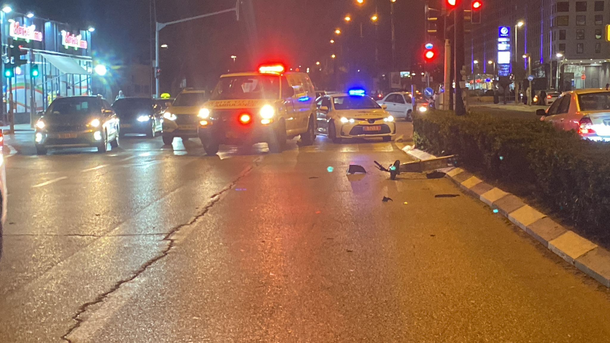 يافا: إصابتان متوسطتان في حادثي طرق في المدينة لراكبي سكوتر