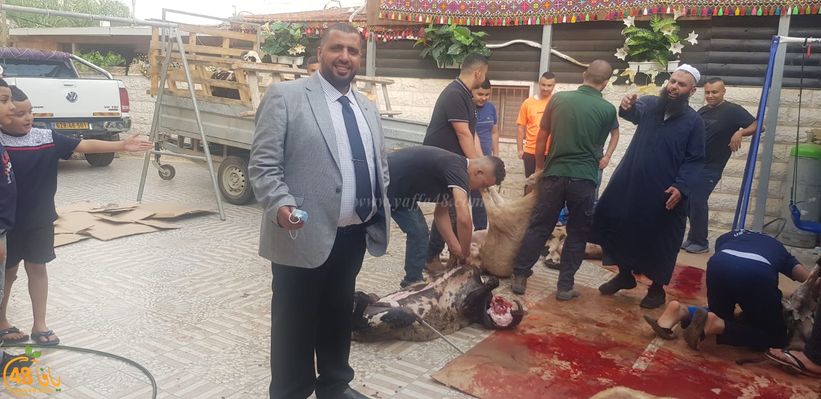  بالصور: أجواء عيد الأضحى المبارك وذبح الأضاحي في يافا، اللد والرملة