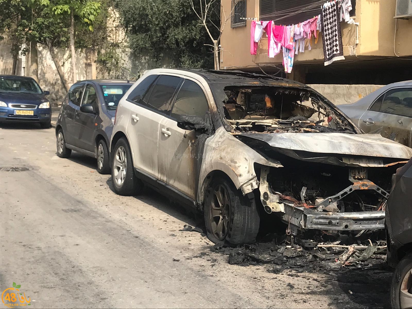  الليلة الماضية: حريق يتسبب بأضرار لـ3 سيارات في يافا 