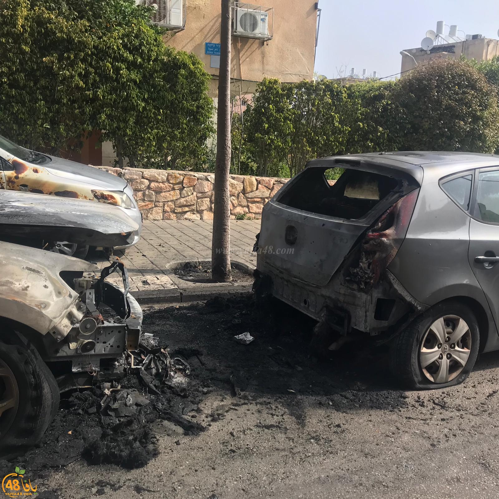  الليلة الماضية: حريق يتسبب بأضرار لـ3 سيارات في يافا 