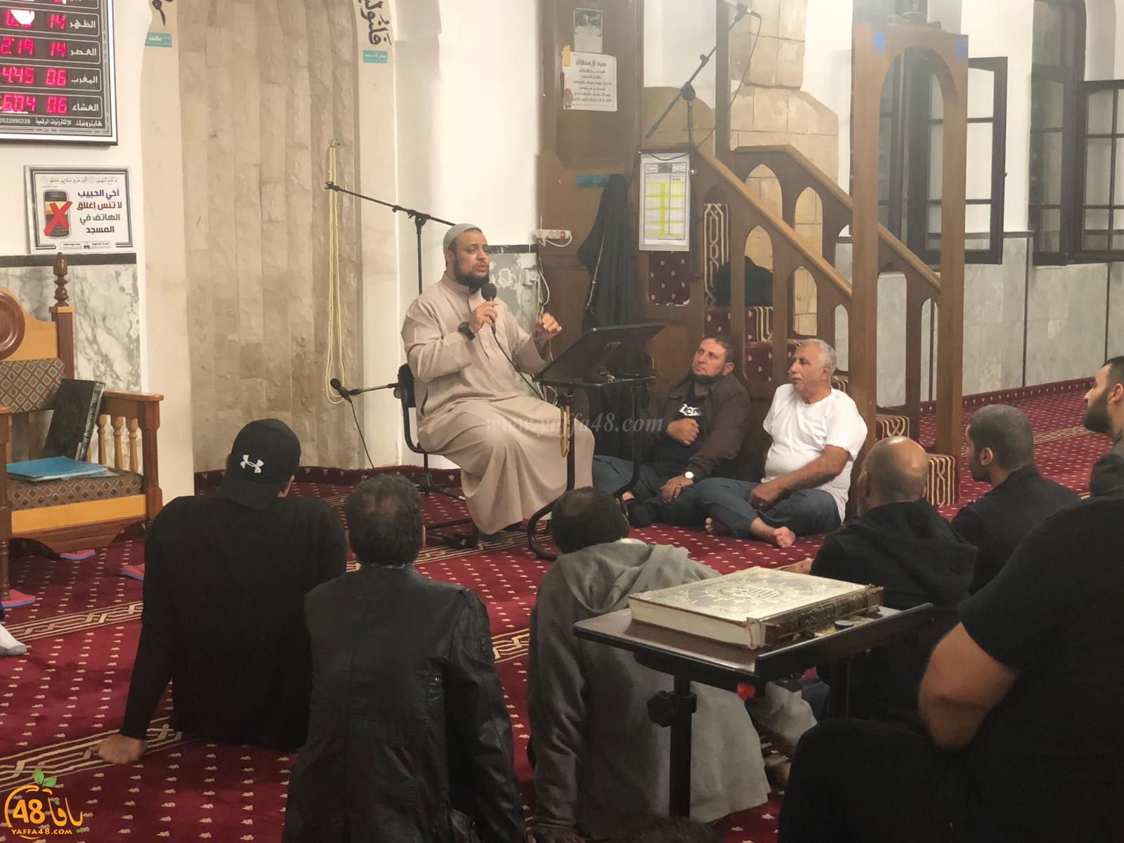 يافا: امسية إيمانية في مسجد حسن بك بمناسبة ذكرى المولد النبوي الشريف