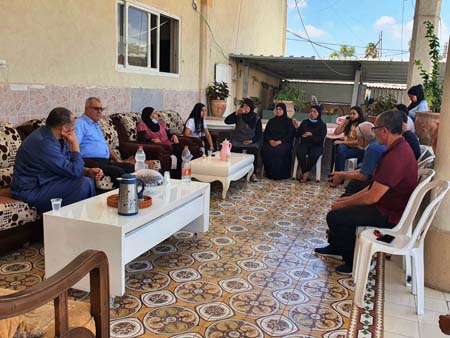 رئيس المتابعة محمد بركة يزور عائلات المعتقلين من اللد