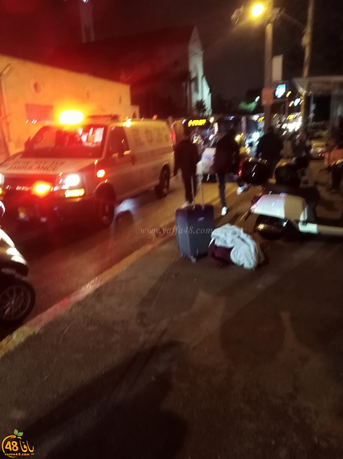 يافا: إصابة سيدة اثر تعرضها لحادث دهس وسط المدينة