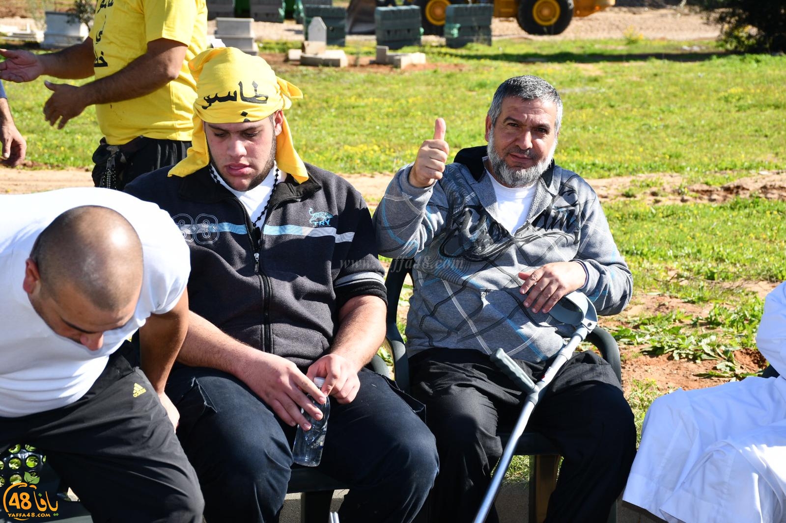 بالصور: اختتام مشروع صيانة مقبرة طاسو في يافا بمهرجان خطابي  