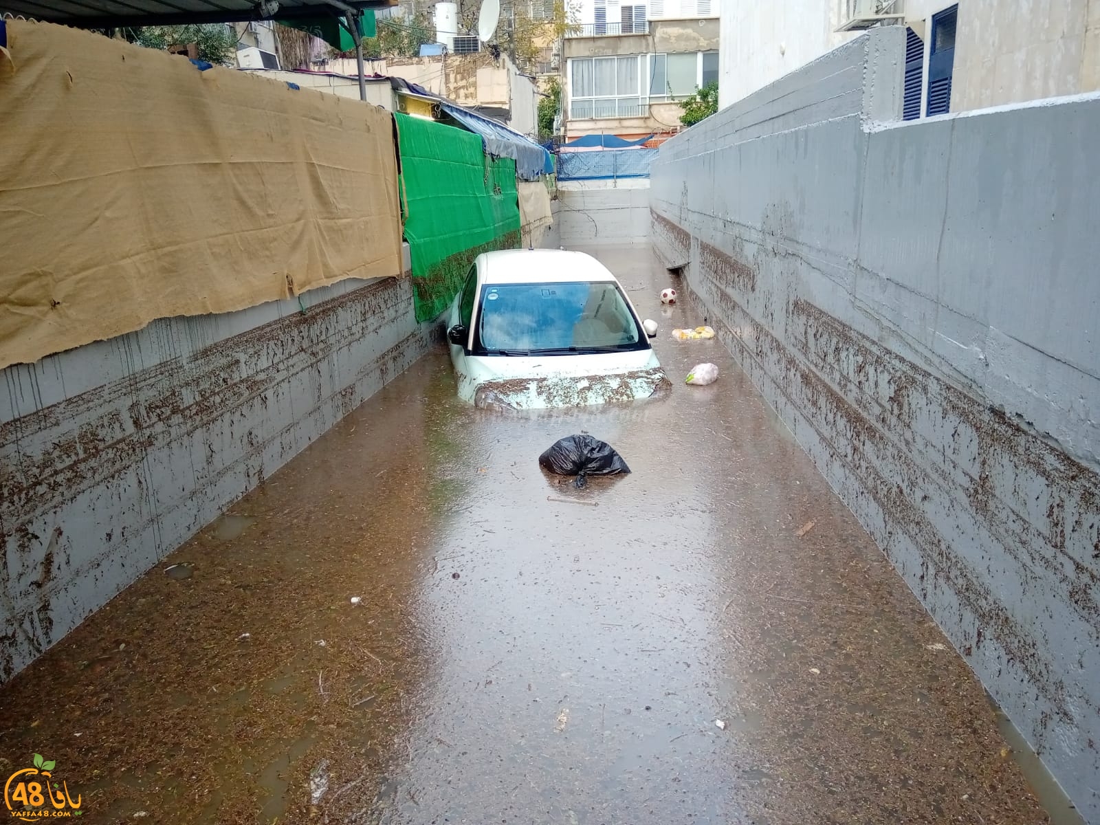 يافا: مخاوف من تكرار أحداث العام الماضي مع دخول موسم الأمطار