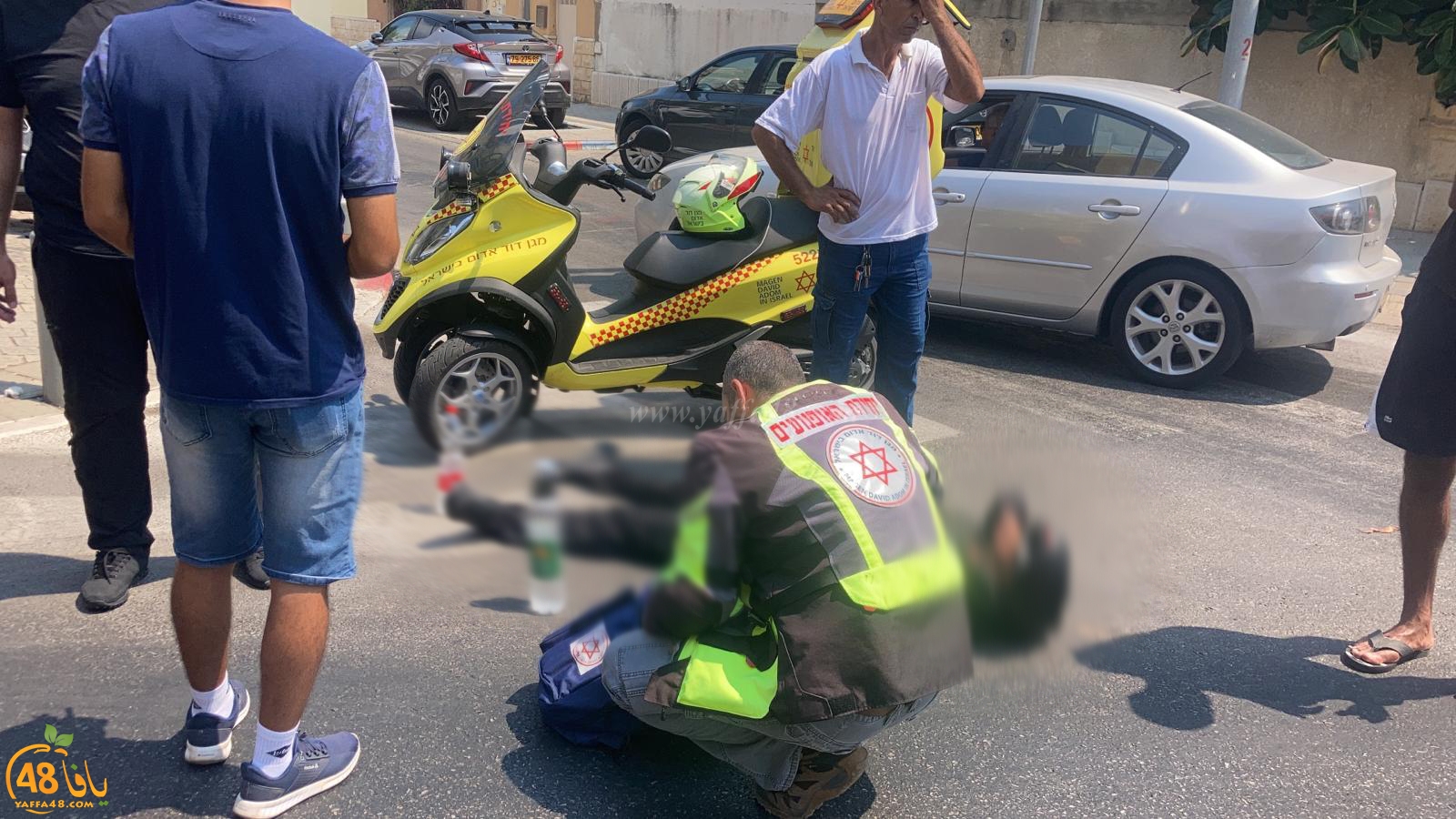 يافا: إصابة متوسّطة لراكب درّاجة ناريّة في حادث طرق
